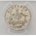 AUSTRALIA 1918 . SIXPENCE . PCGS AU55